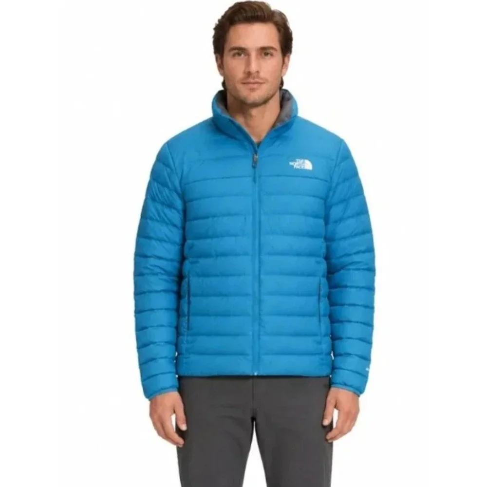 THE NORTH FACE Minoqua Down Jacket Digital Steel Blue Men's Large NEW